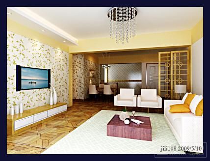 Light Color Comfortable Living Room Render Demo